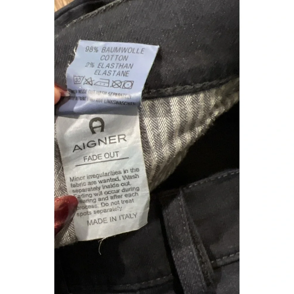 Aigner Fade Out Men's Straight Jeans Size EU 52 Color Navy Italy